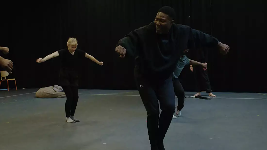 Choreographer Gregory Maqoma on the set of Return to the Forest