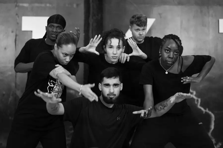 Black and white hip hop and theatre group