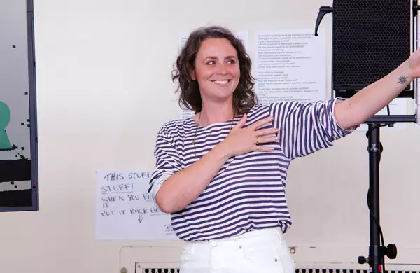 Photo of Anna Moutrey in rehearsal