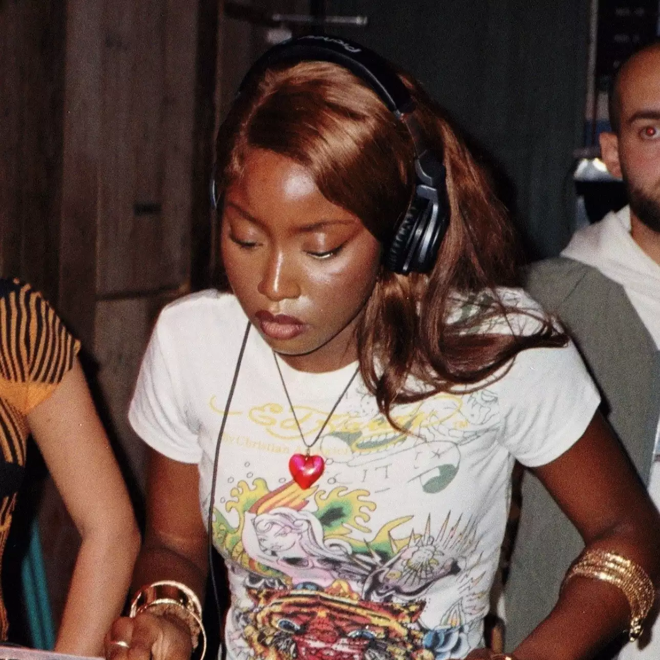 Uchenna Okafor DJing in a club
