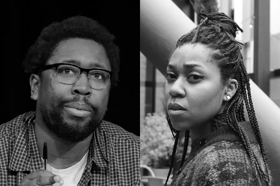 Black and white composite image of  Dermot Daly (left) and Keisha Thompson (right)