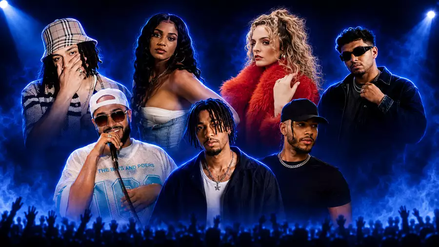 Composite image of performers in Melodies on the Mic