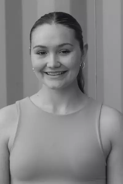 Black and white headshot of Lucy Hunterland