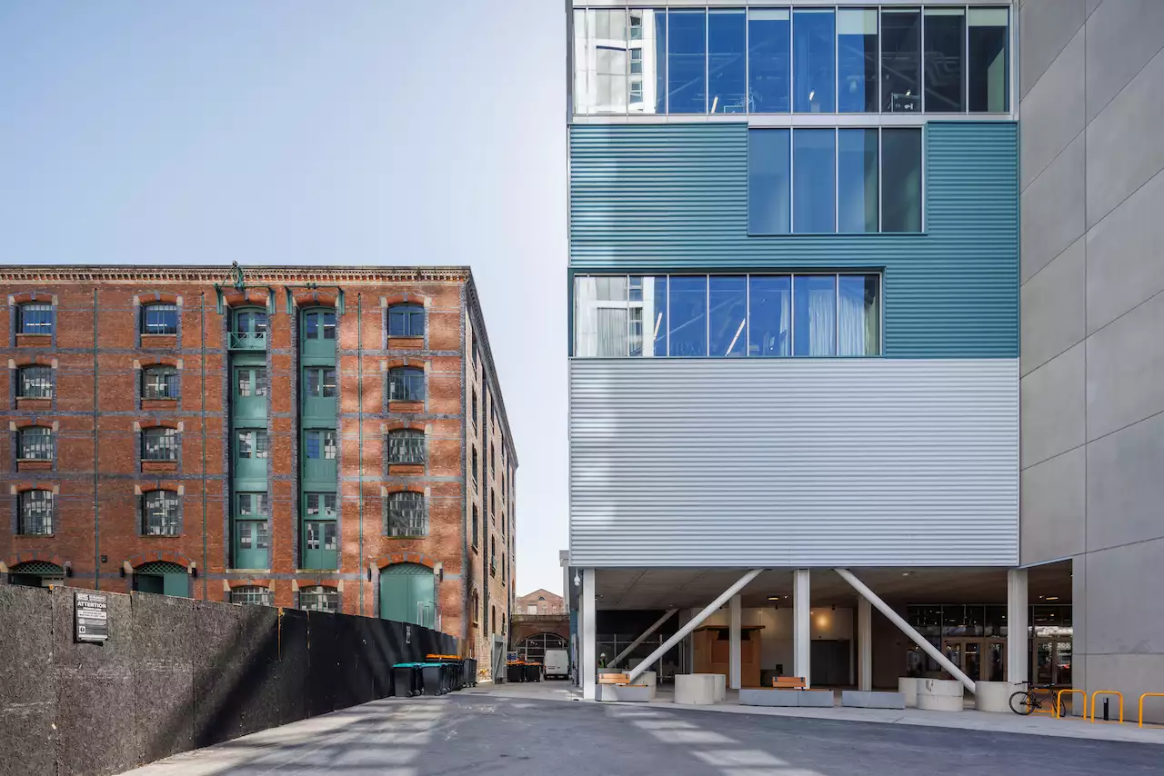 View of the tower at Aviva Studios