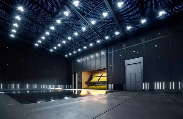 A render of the inside of Factory International
