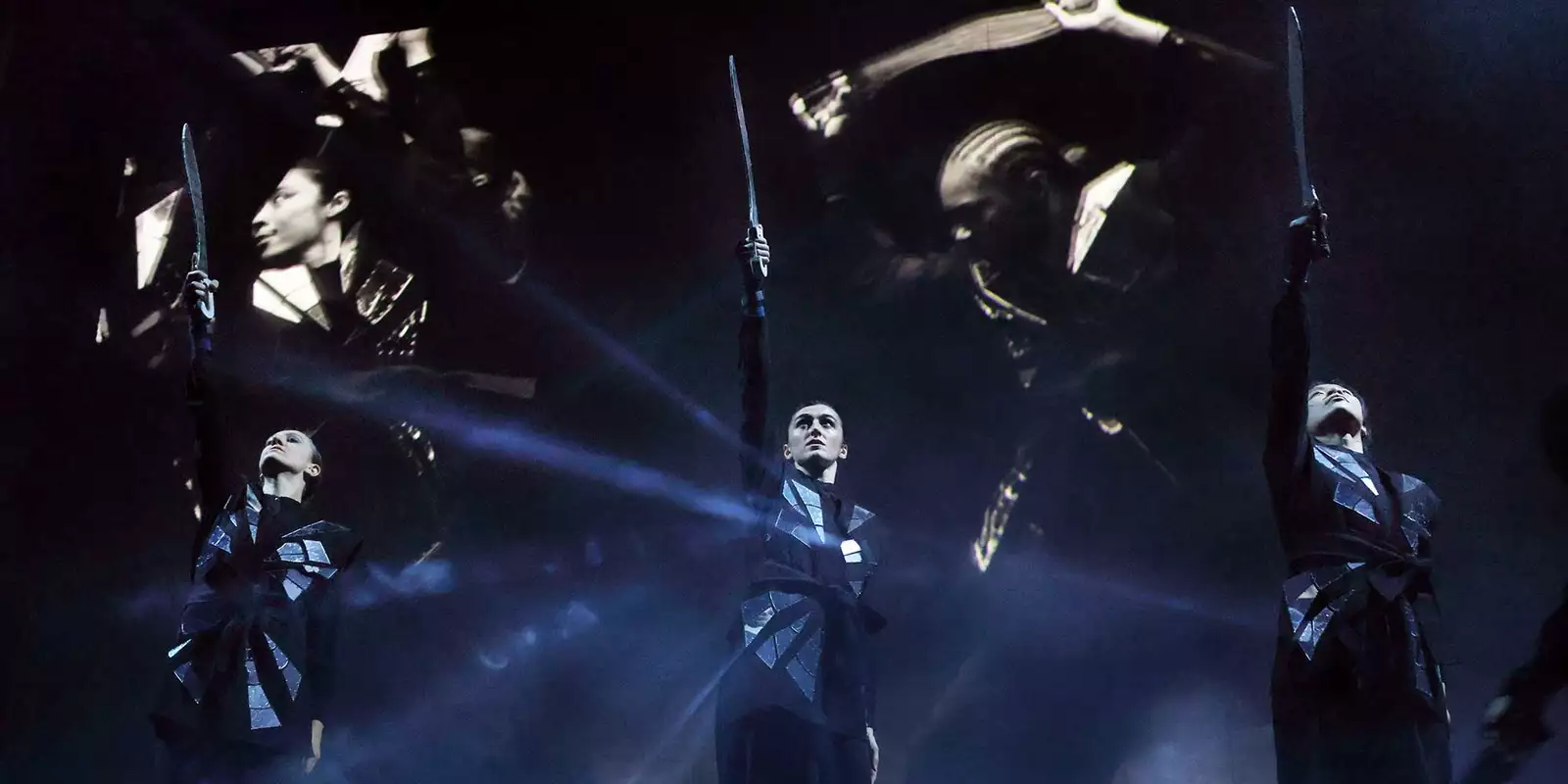 A scene from Balkan Erotic Epic touring theatre version.