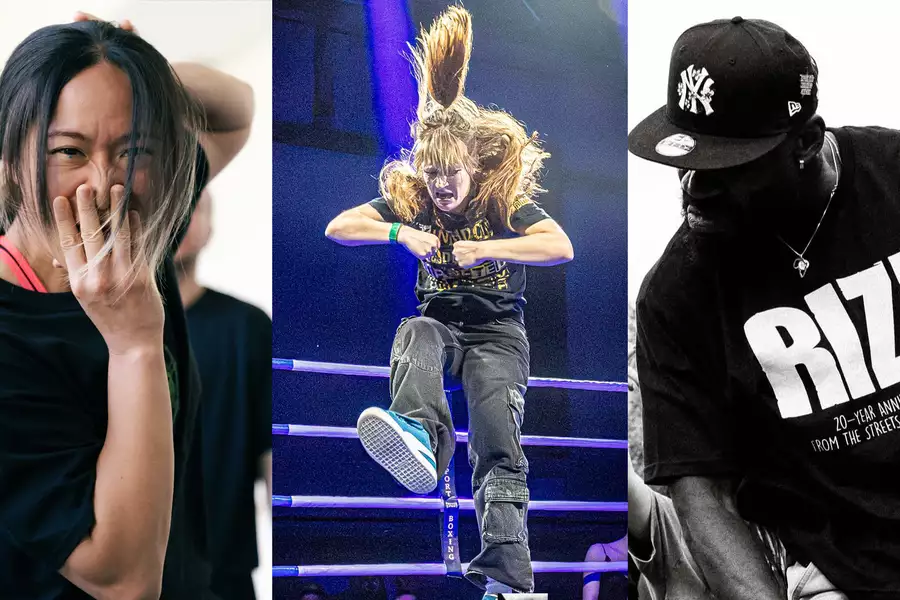 Composite image of the three headline performers in Krump x Street Symphony