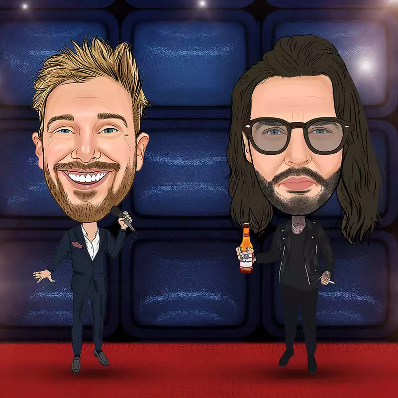 Cartoon versions of Sam Thompson and Pete Wicks