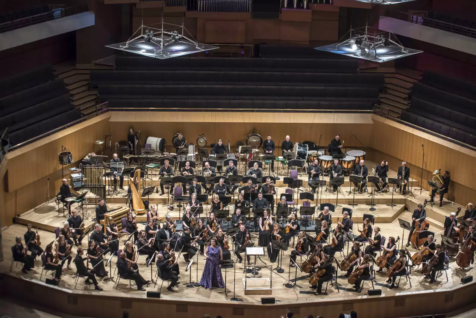 Photo of the orchestra on stage