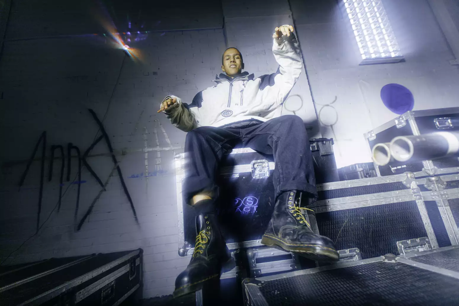 is33n photographed behind the scenes at their Factory Sessions shoot by Marieke Macklon