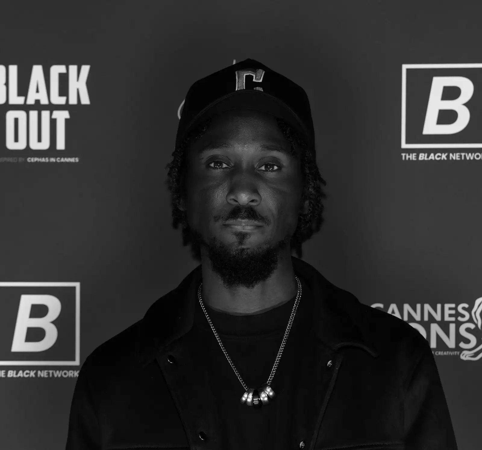 A black and white photo of photographer and artist Cephas Williams