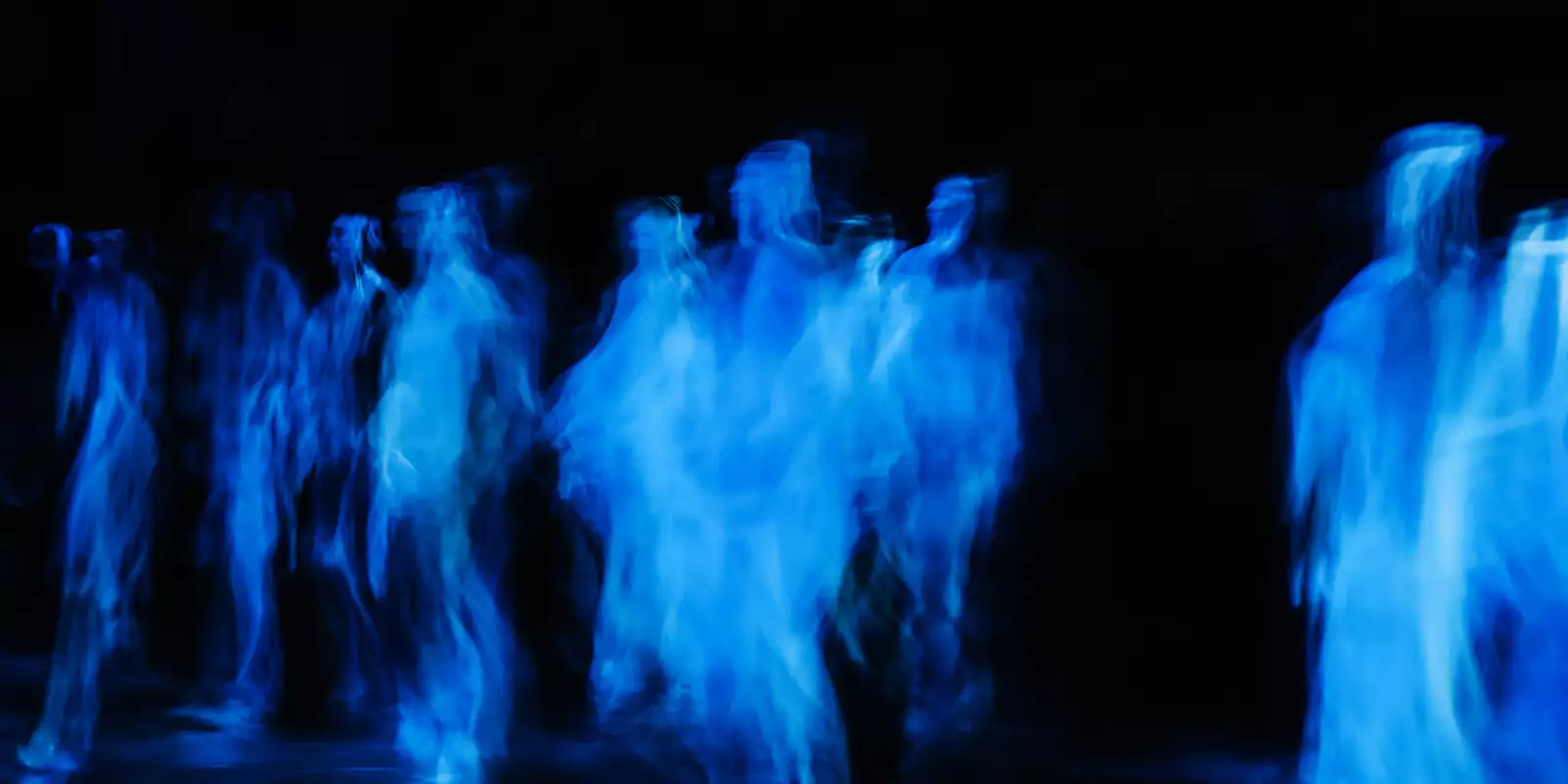 adidas Originals Creator Network North - blue smoke figures on a black background