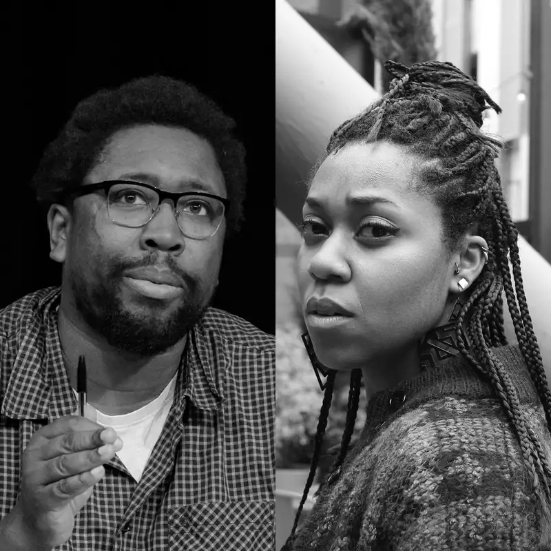 Black and white composite image of  Dermot Daly (left) and Keisha Thompson (right)