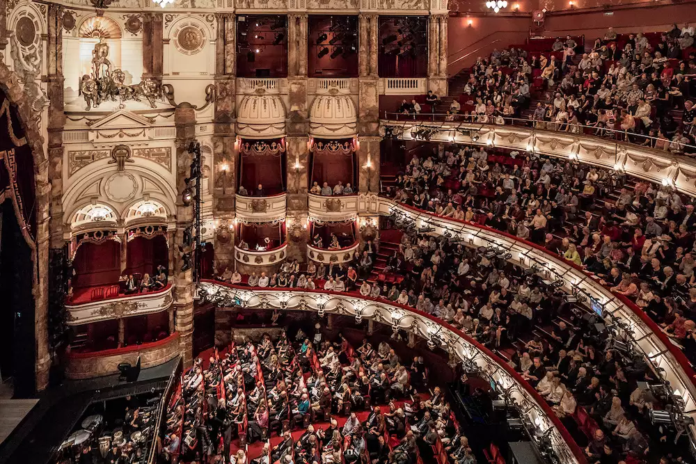 The Coliseum auditorium in London packed full of people
