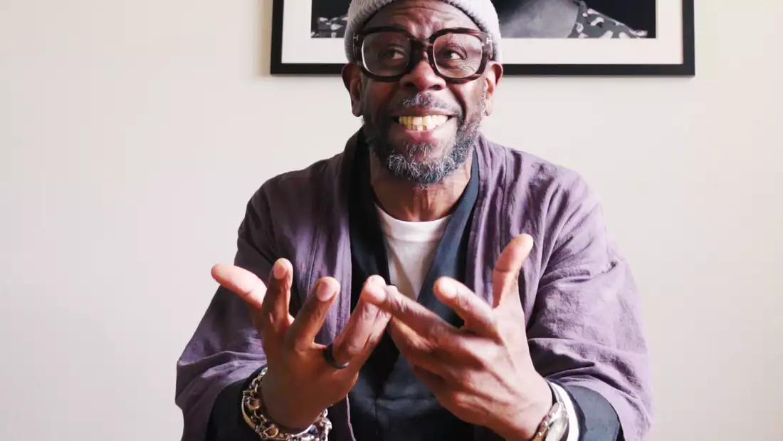 Benji Reid in the Studio