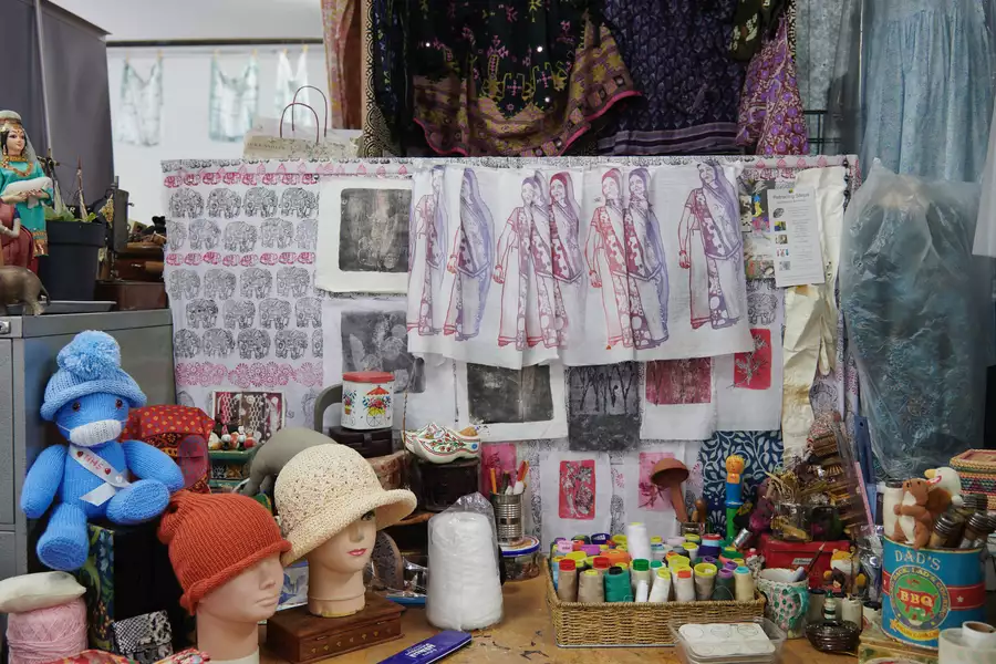 Photograph of a CDM workshop and materials