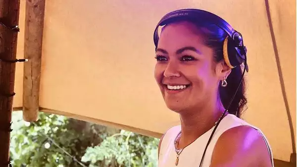 Photo of Roisin Walsh DJing