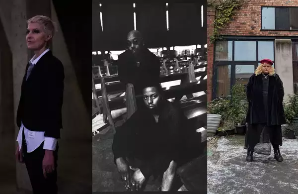 Mary Anne Hobbes, Joshua Reid and Joshua Inyang of Space Afrika and Emma Thompson