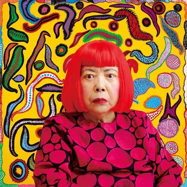 A photo of the artist Yayoi Kusama