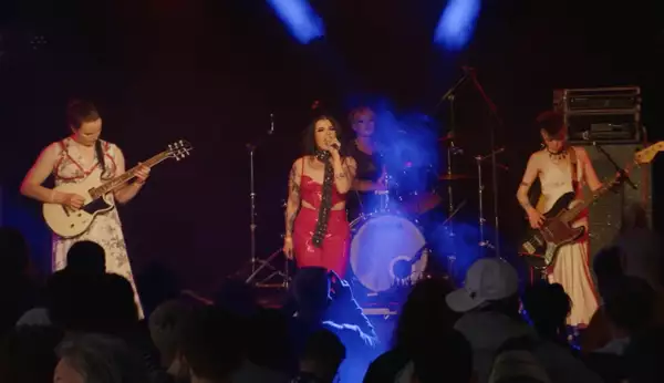 Photo of The Red Stains on stage