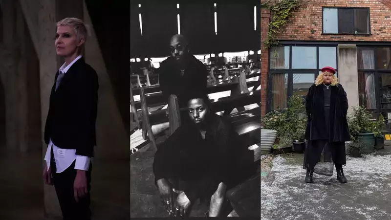 Mary Anne Hobbes, Joshua Reid and Joshua Inyang of Space Afrika and Emma Thompson