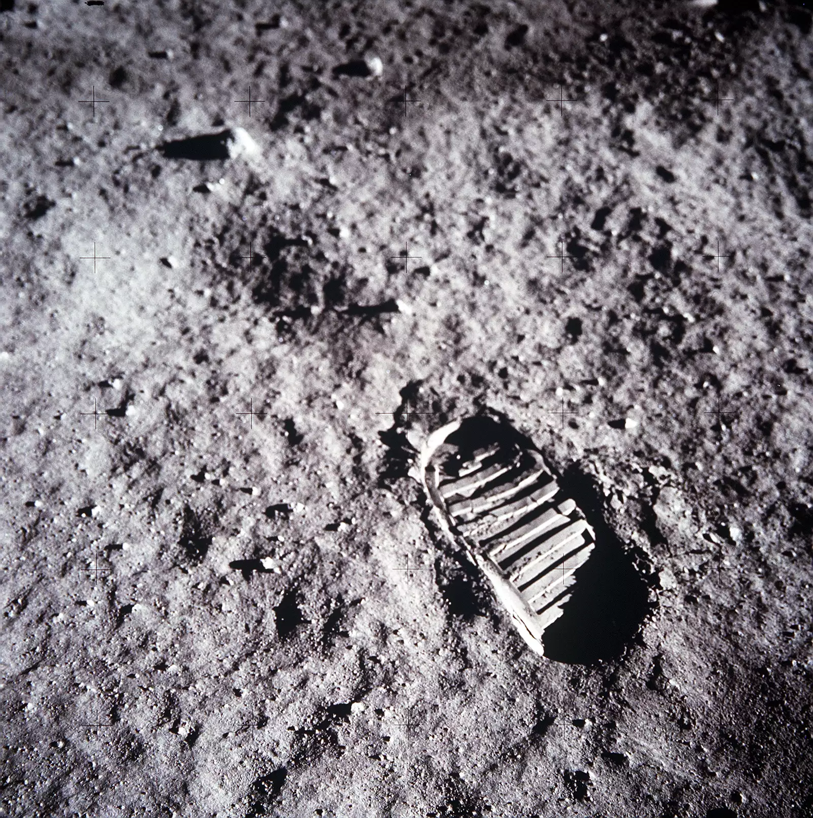 Footprint on the moon
