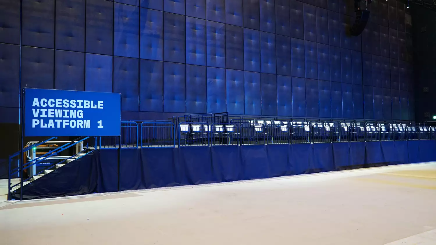 The accessible viewing platform in the Warehouse