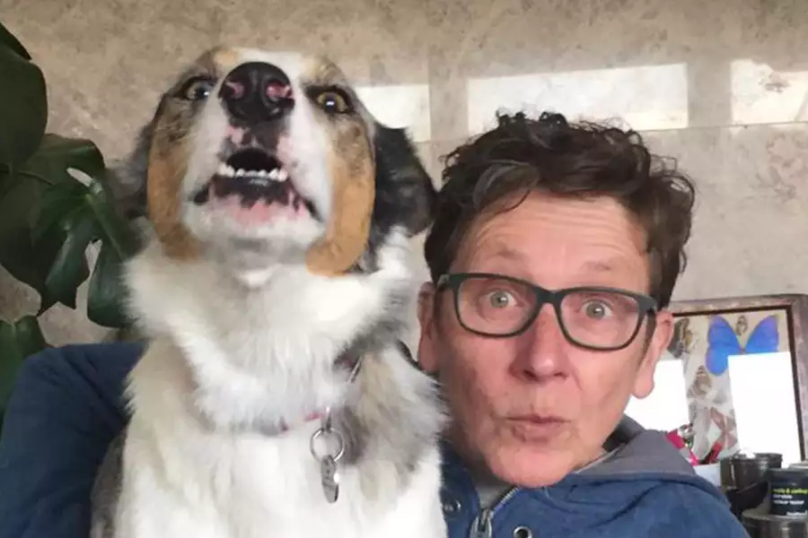 Photo of Ming de Nasty with their dog