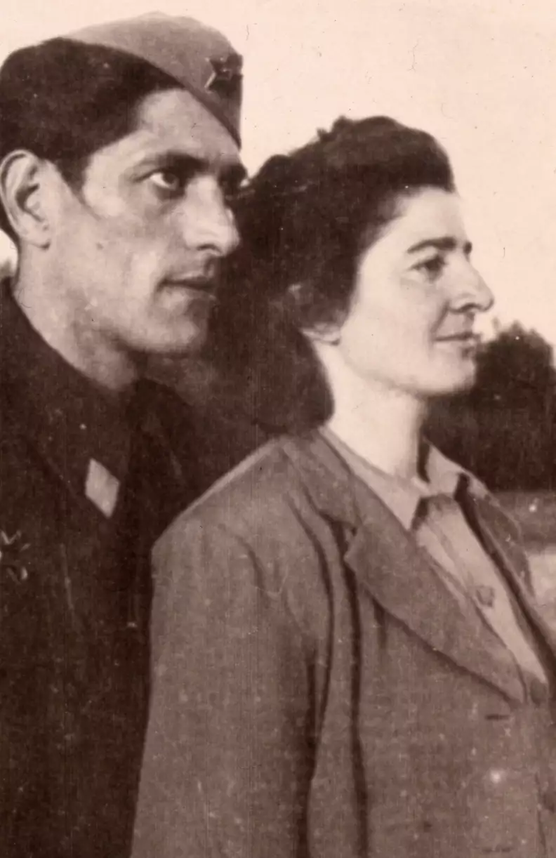 Marina's parents, Vojo and Danica Abramović, Belgrade, circa 1945