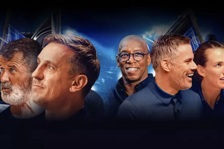 Gary Neville, Jamie Carragher, Ian Wright, Roy Keane and Jill Scott