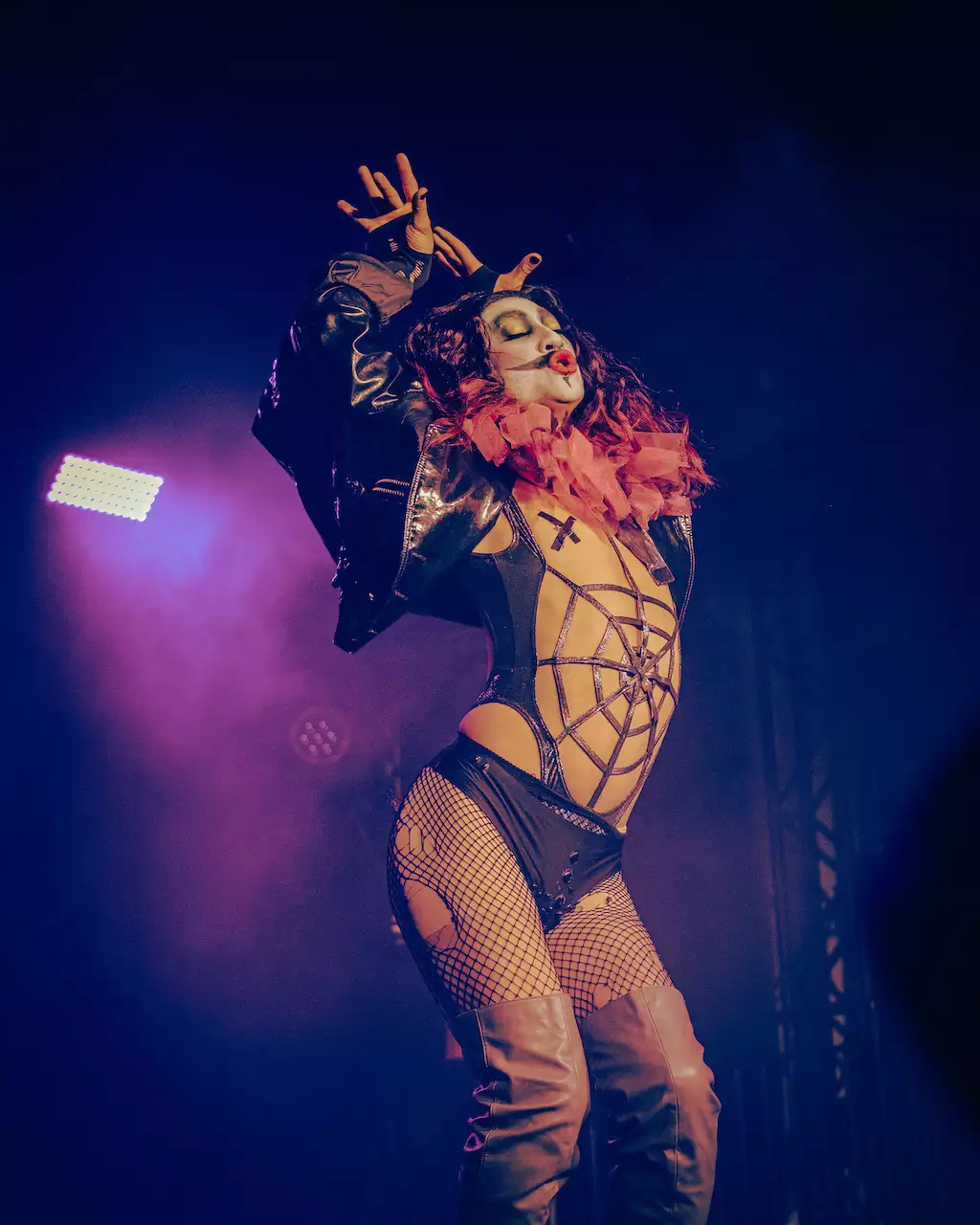 Photo of a Trans Vegas performer on stage