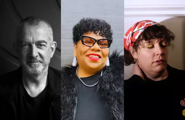 Composite image (L-R): Dave Haslam, Rebecca Swarray and rebecca elizabeth shaw