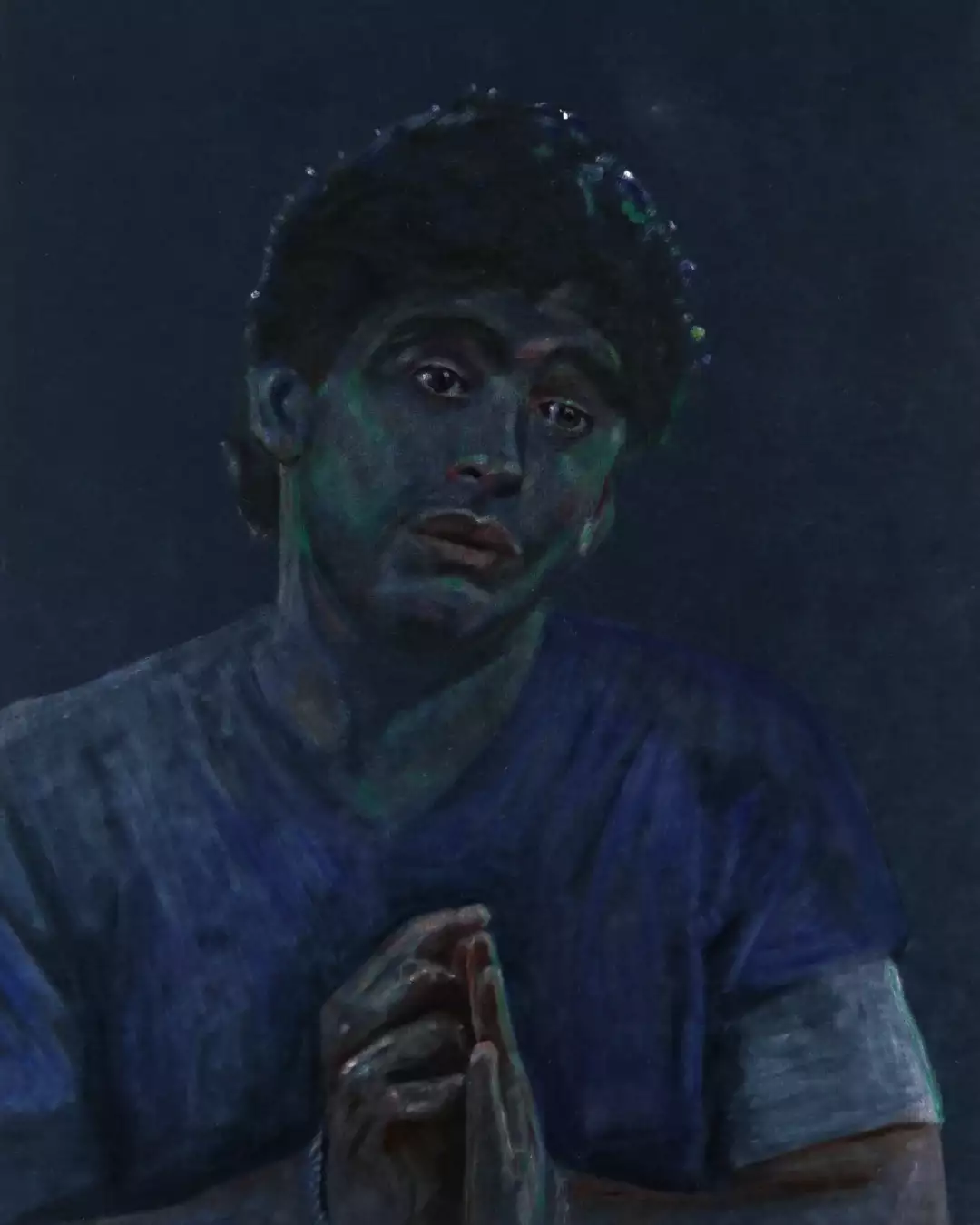 Photo of Jill Mulleady's artwork in Football City Art united