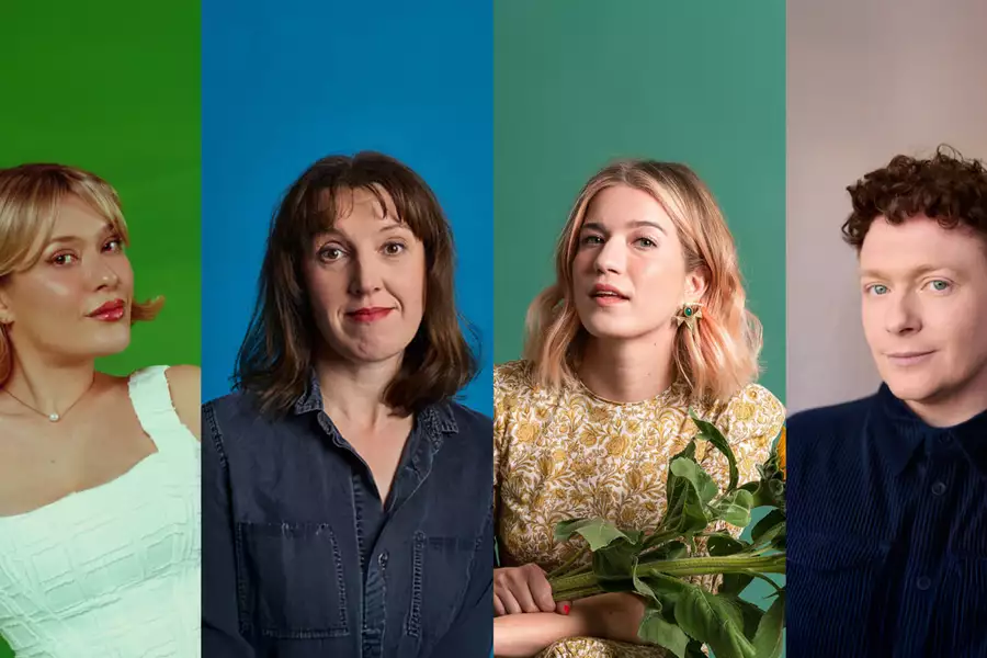 A composite image of the four people performing at the SCENE comedy night