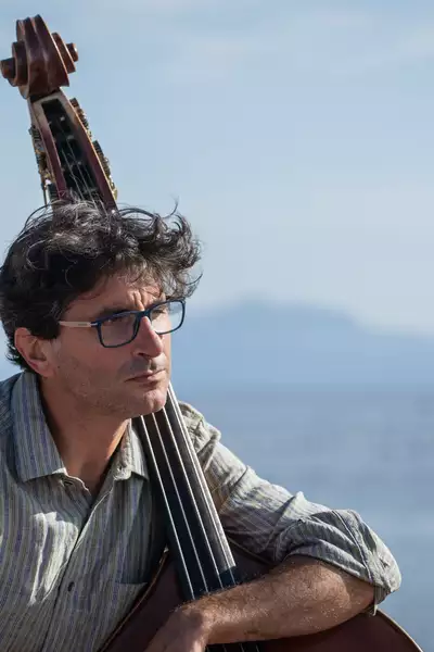 Domenico Angarano playing an instrument