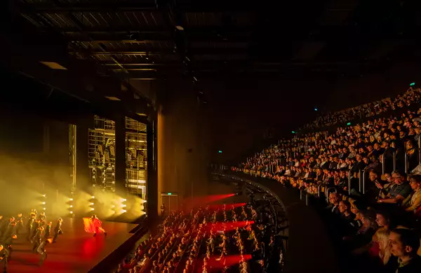 Photo of the audience watching Free Your Mind in the Hall