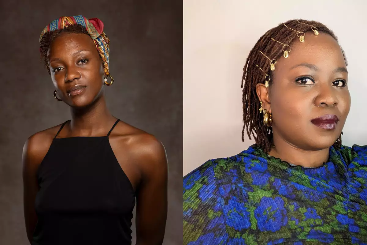 Composite image of headshot of Monique Touko (left) and Ntombizodwa Nyoni (right)