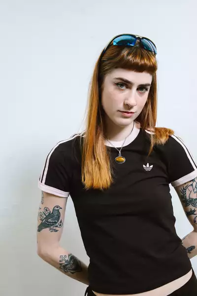 Headshot of Abigail Black wearing a black t-shirt