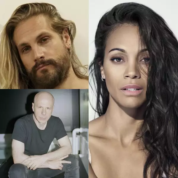 Philippe Parreno, Marco Perego and Zoe Saldaña