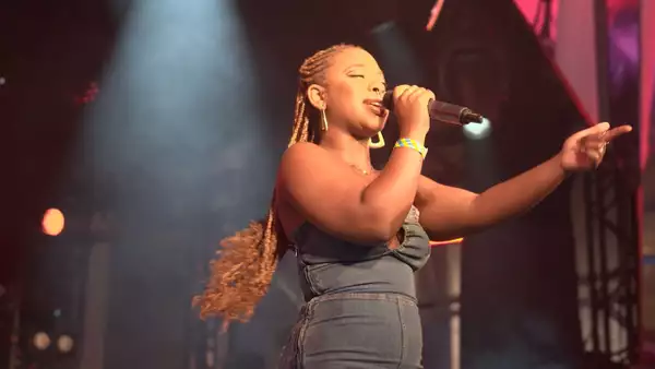 Photo of Meduulla performing on a stage