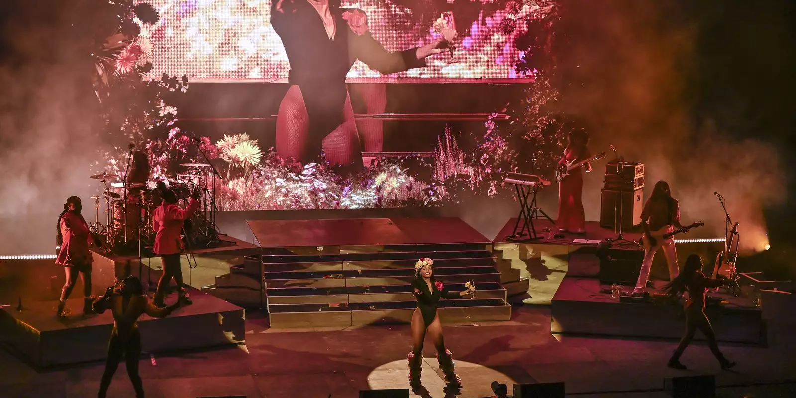 Janelle Monae on stage at Aviva Studios