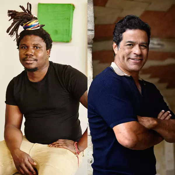 Composite image of Alvaro Barrington (left) and Raí (right)