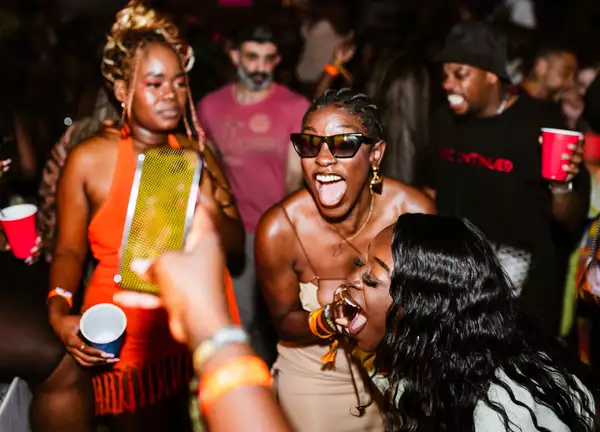 Photograph of people dancing