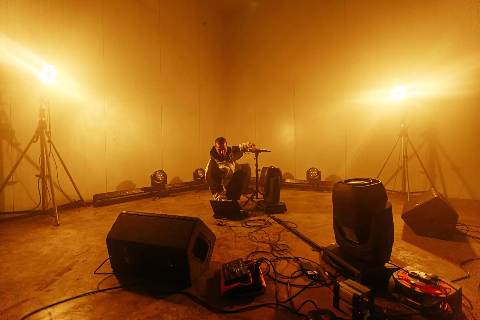 is33n photographed behind the scenes at their Factory Sessions shoot by Marieke Macklon