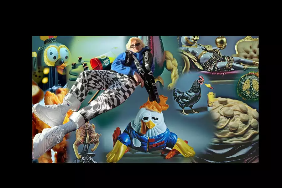 Various rubber and inflatable chickens by Nilor Corp